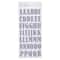 12 Pack: Silver Large Alphabet Glitter Stickers by Recollections™